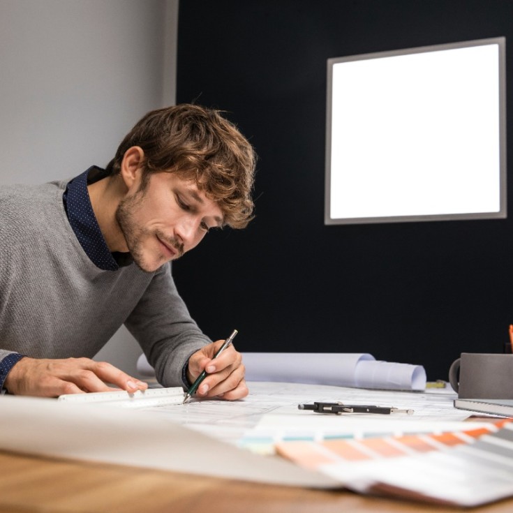 Ledvance Smart+ Planon Frameless belysningspanel, 40W, tunable white, wifi, 60x60 cm, vit