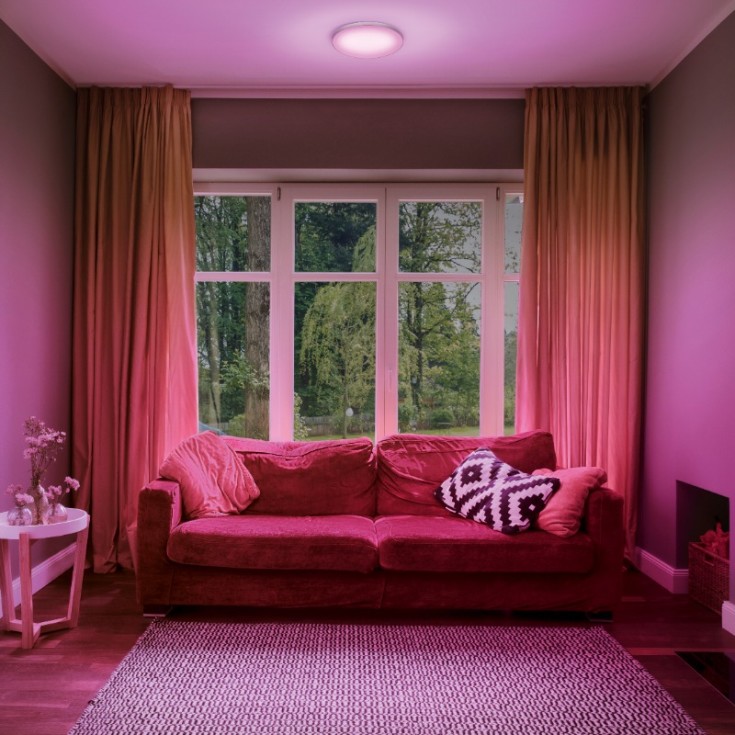 Ledvance Smart+ Planon Tunable White panelarmatur, 20W, RGB, WiFi, Ø30, hvit