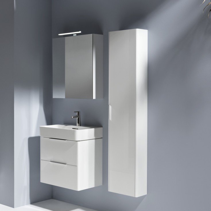 Laufen Base højskab, 35x165 cm, højre, hvid højglans