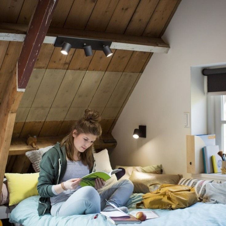 Philips Hue Runner væglampe, sort, forlængelsessæt