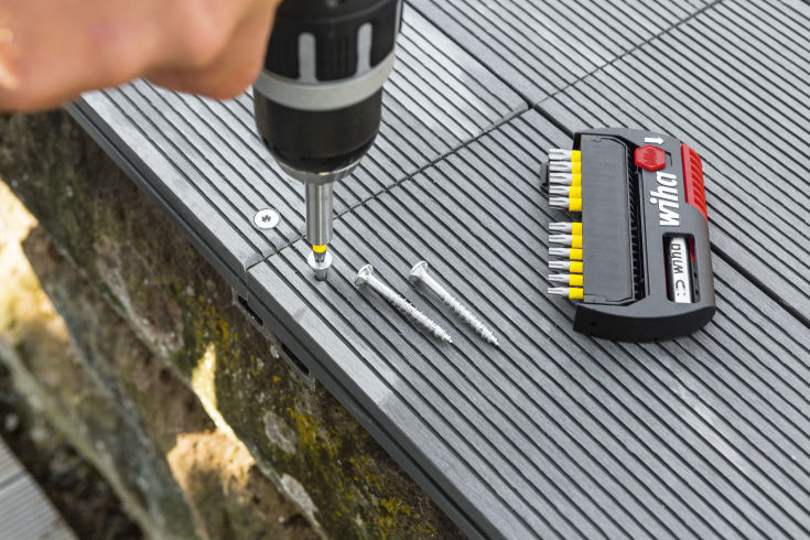 6 stk Wiha Y-bitssæt til slagskruetrækker m. 13 dele