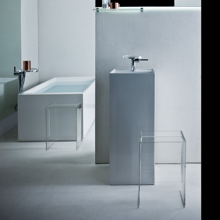 Kartell Laufen tvättställ, 37,5x43,5 cm, vit