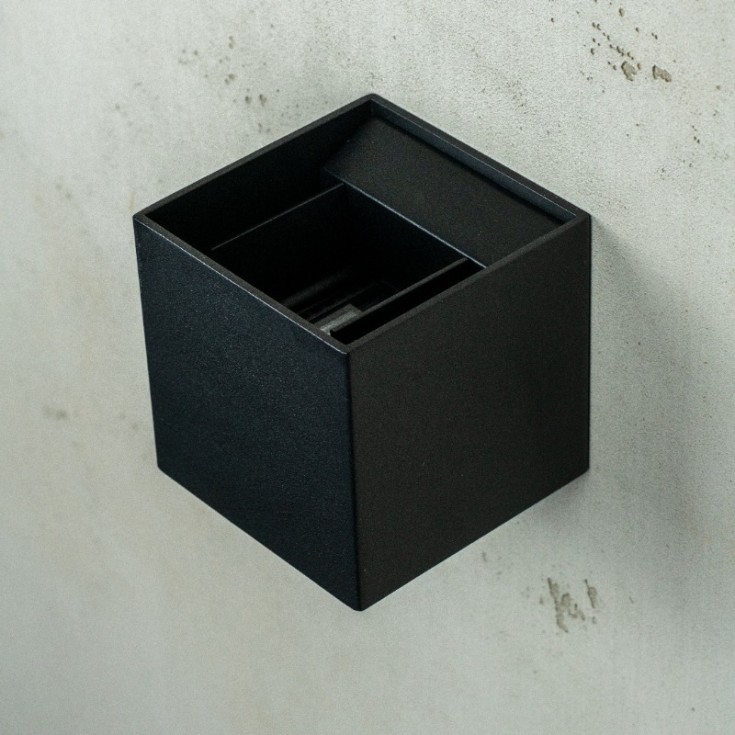 Venus vegglampe, utendørs, 6W, 3000K, 270 lumen, antrasitt