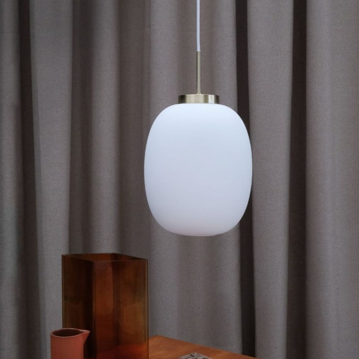 Dyberg Larsen DL39 pendellampe, opal/messing