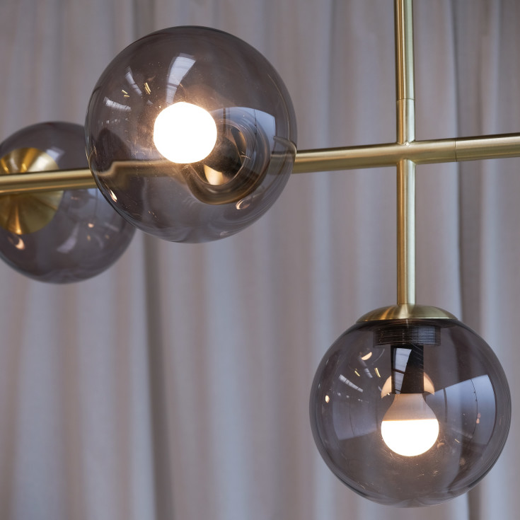 Dyberg Larsen Como langbordspendellampe, messing