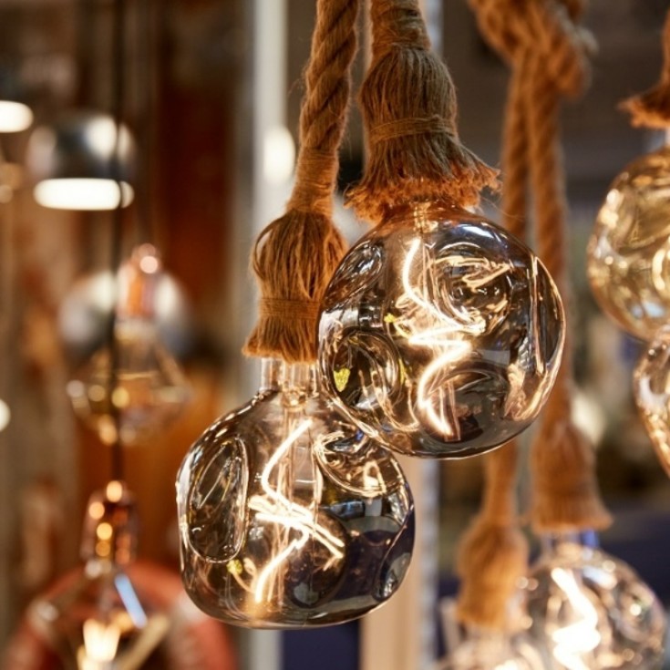 Nielsen Stone One Ø120 mm LED 3W/922 E27, dimbar, røykfarget