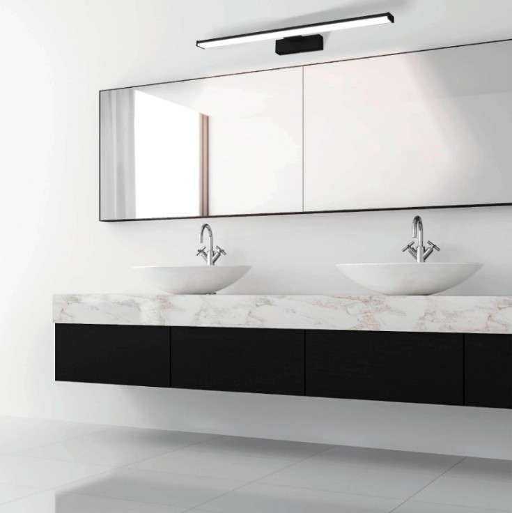 Eglo Pandella 1 spejllampe, sort, 60 cm