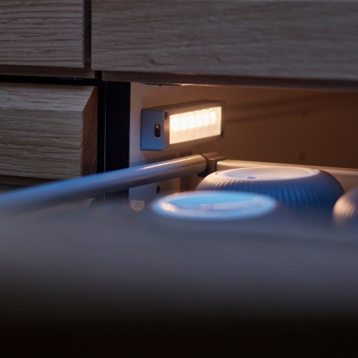 Loevschall lådbelysning med sensor, vänster, 2W LED