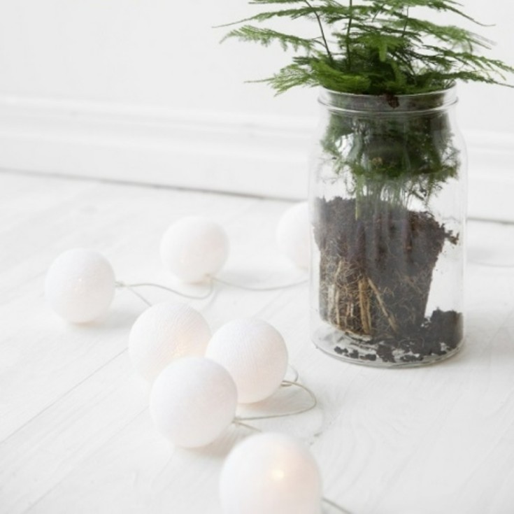 Iris Lights Pure White lyskjede, 35 kuler