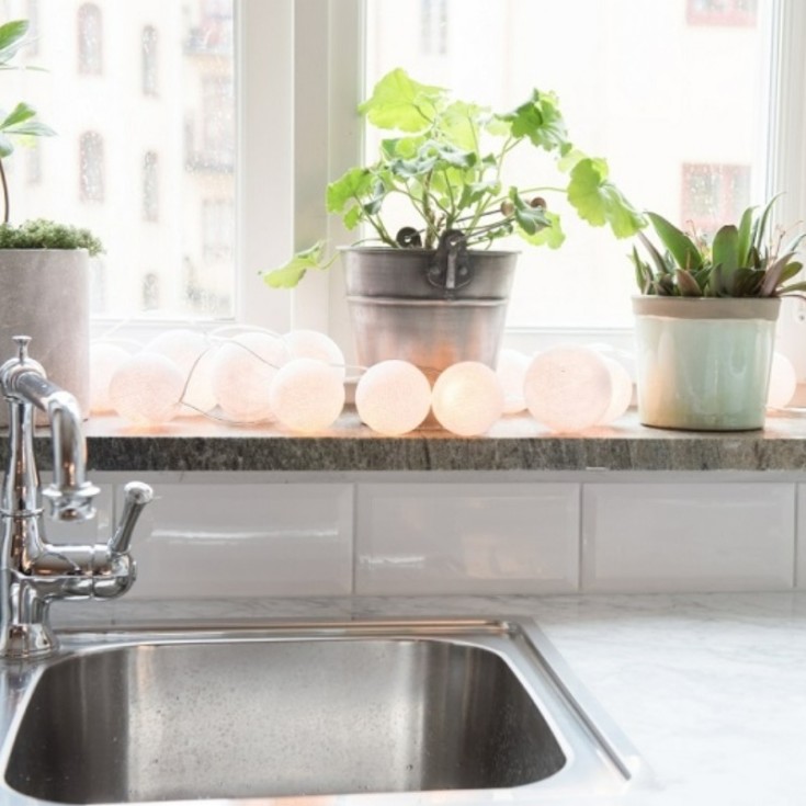 Iris Lights Pure White lyskjede, 35 kuler