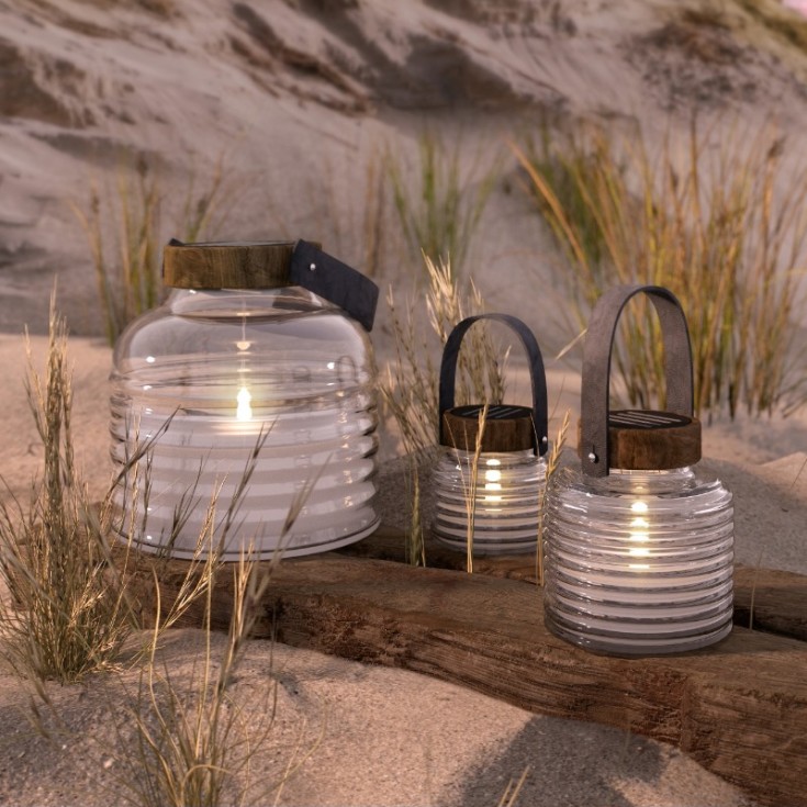 Sirius Aston solcelle lanterne, 12 cm