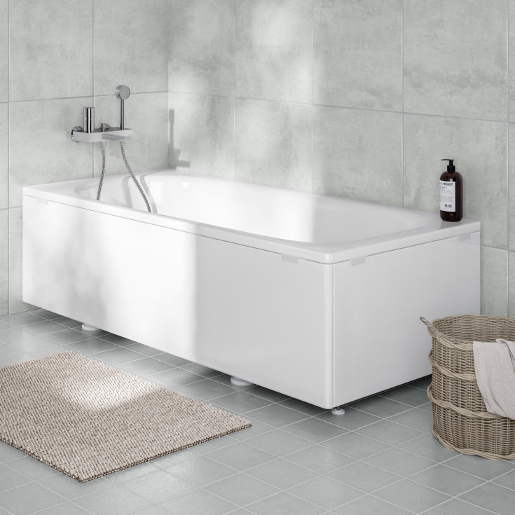 Ifö Caribia BK14 badekar, 140x70 cm, hvid