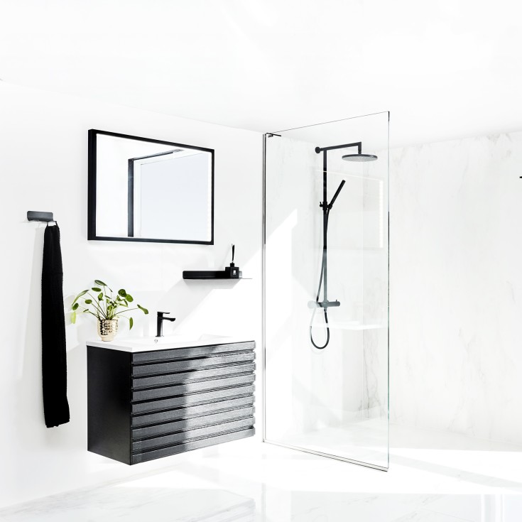 Cassøe Lago dusjsett, sort