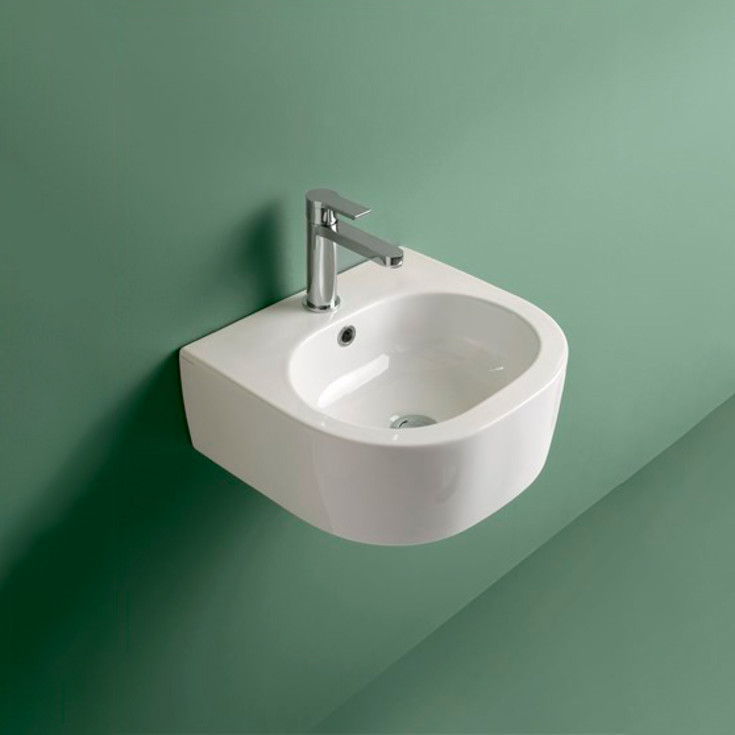 Lavabo Flo 40 servant, 40x37 cm hvit