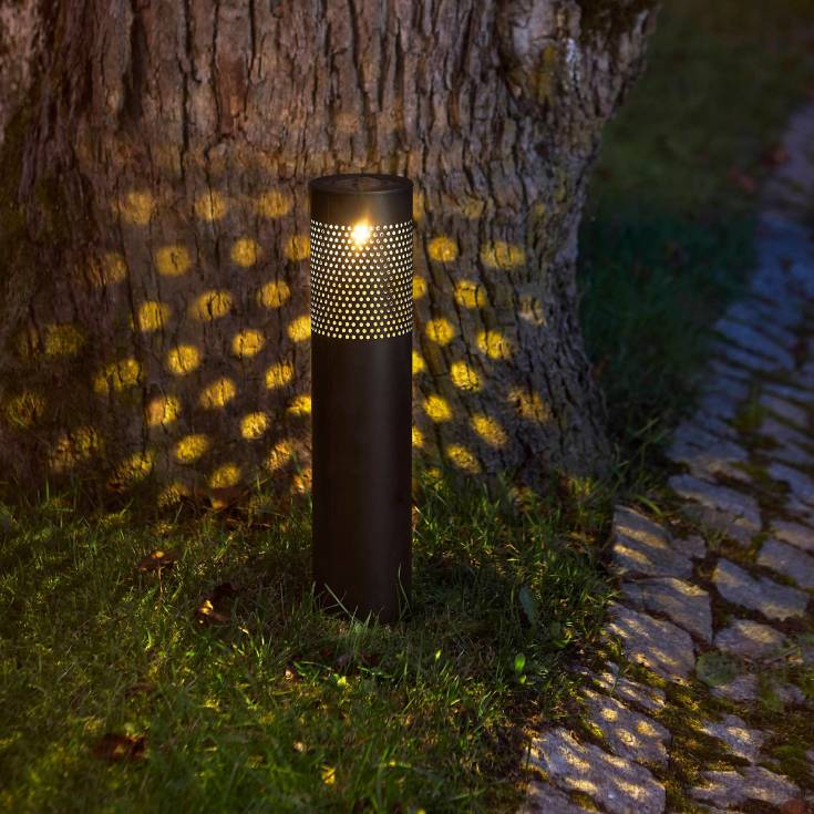 Eglo trädgårdslampa solcell, rund