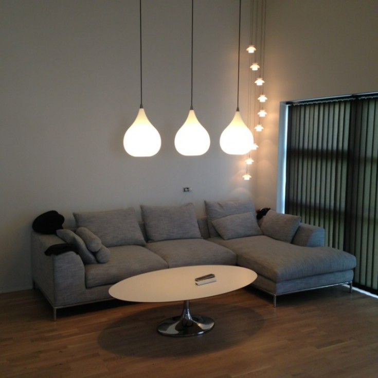 Halo Design Drops pendellampe, glas, Ø17 cm