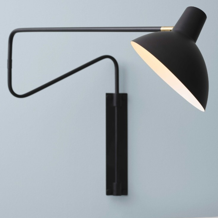 Metropole Deluxe vegg E27 med svingarm