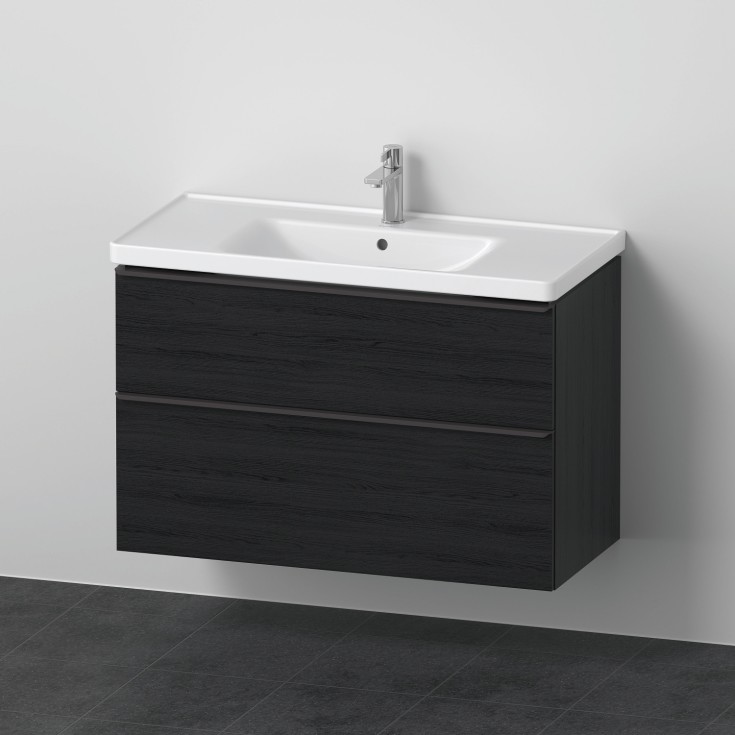 Duravit D-Neo möbelpaket, 100x48 cm, svart ek