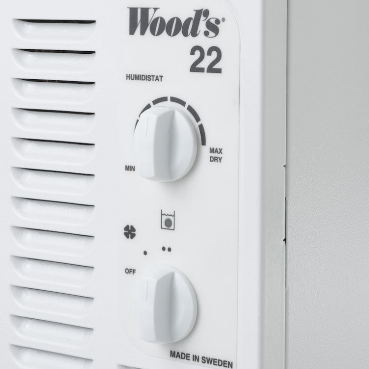 Wood's SW22FW affugter, 8 liter/døgn, 100 m²