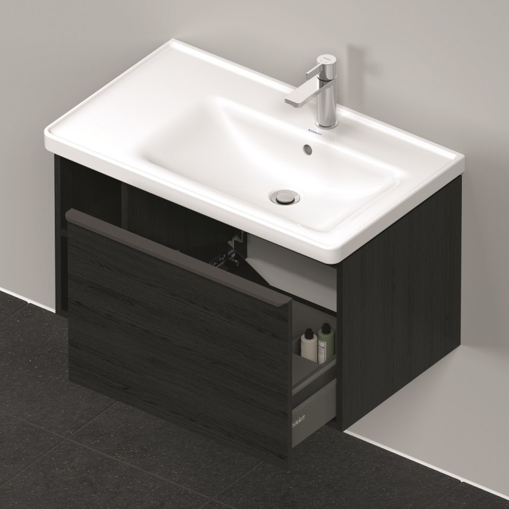 Duravit D-Neo servantskap, 78,4x45,2 cm, sort eik
