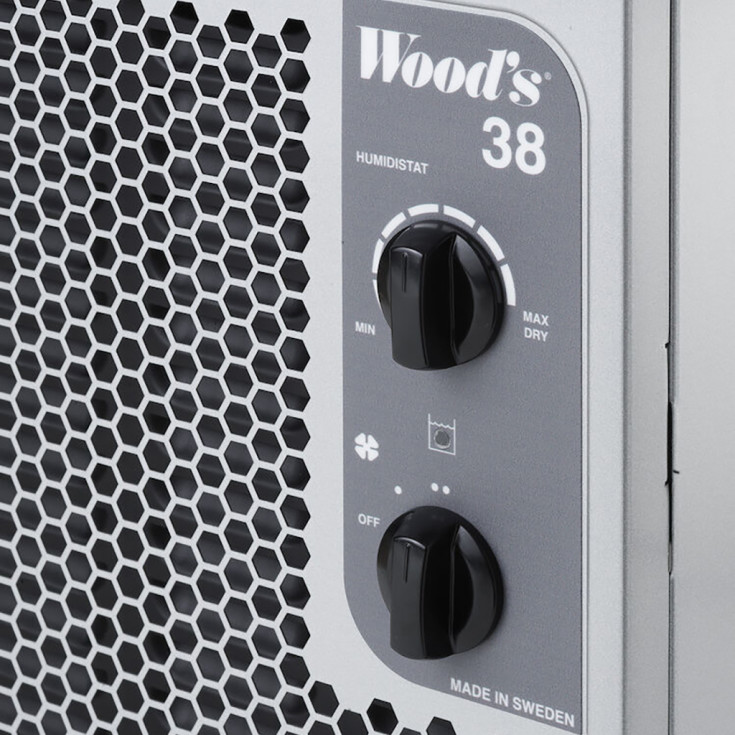 Wood's SW38FX Silent affugter, 11 liter/døgn, 140 m²