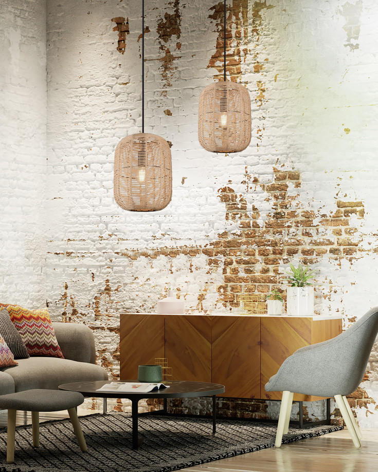 Trio Lighting Runa pendel, Ø30 cm