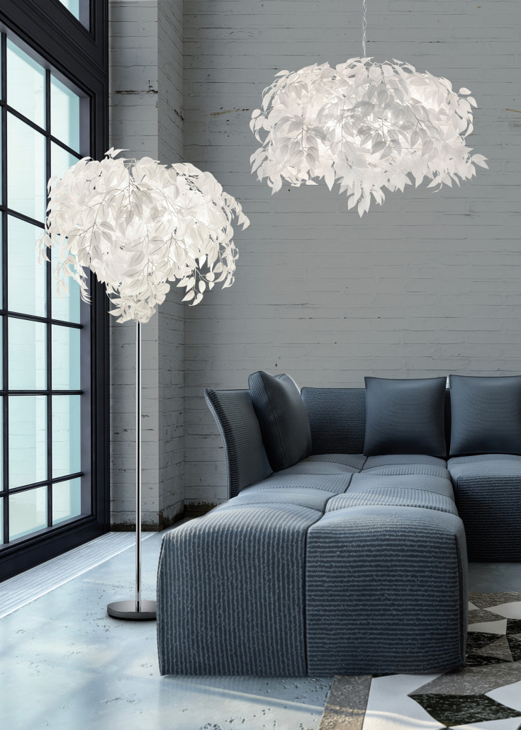 Trio Lighting Leavy pendellampa, Ø70 cm