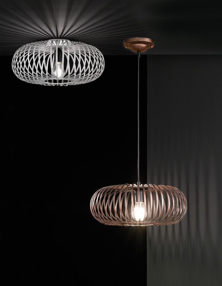 Trio Lighting Johann loftlampe, kobber