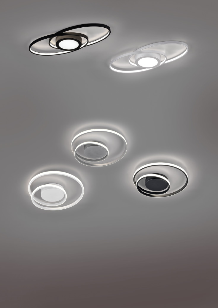 Trio Lighting Zibal taklampe, sort