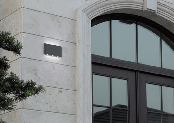 Trio Lighting Thames II udendørs væglampe, antracit, 17 cm