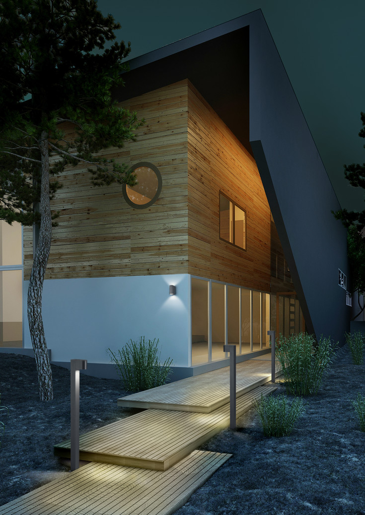 Trio Lighting Roya trädgårdslampa, 100 cm