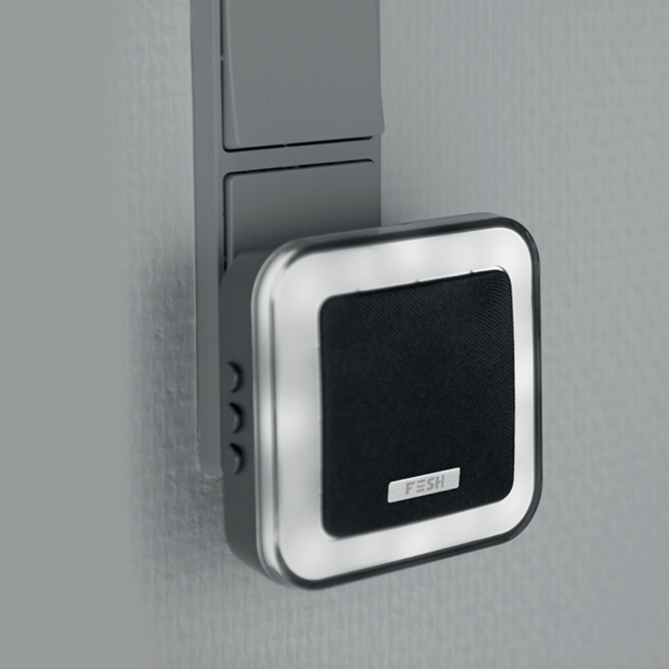Foss Fesh Smart dörrklocka stickkontakt, wifi, grå