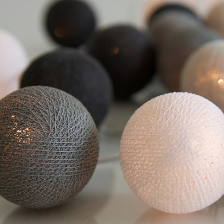 Iris Lights Graphic Grey lyskjede, 35 kuler