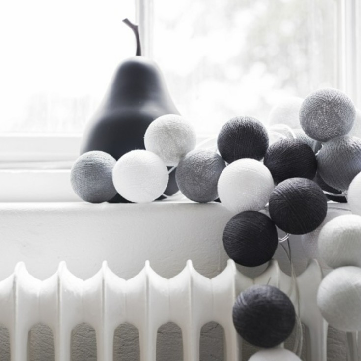 Iris Lights Graphic Grey lyskjede, 35 kuler