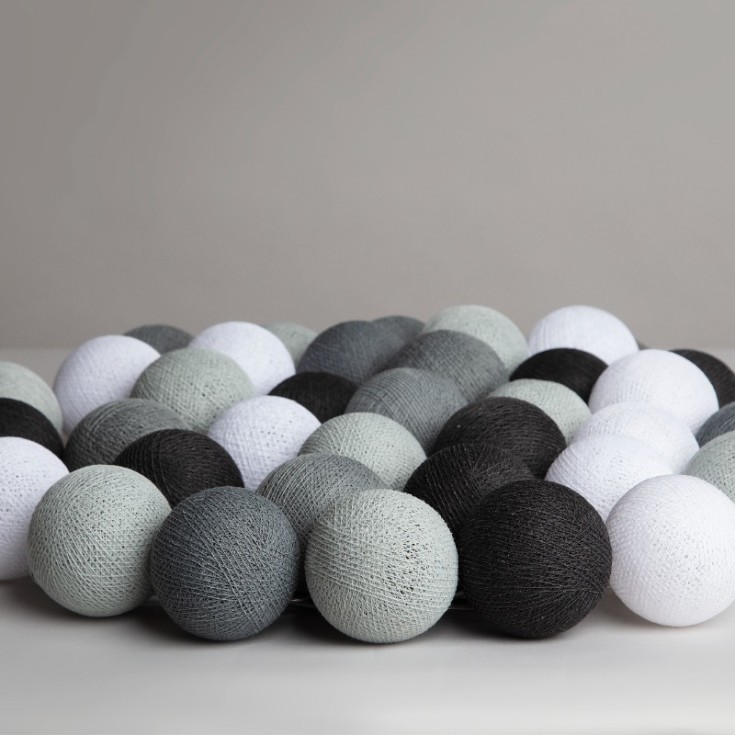 Iris Lights Graphic Grey lyskjede, 35 kuler