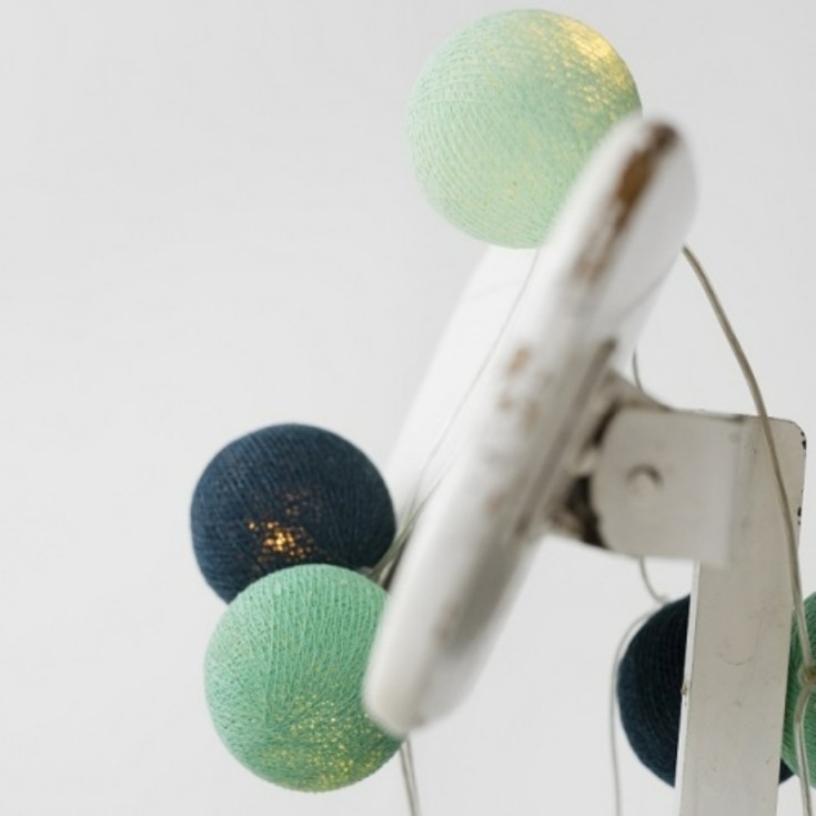3 stk Iris Lights Cool Mint lyskæde, 35 kugler