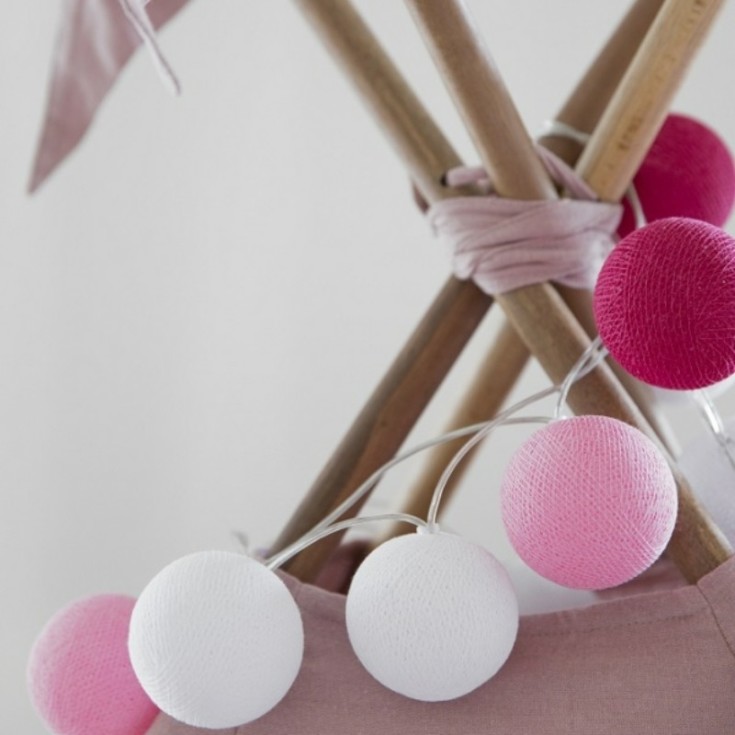 Iris Lights Flamingo lyskjede, 20 kuler