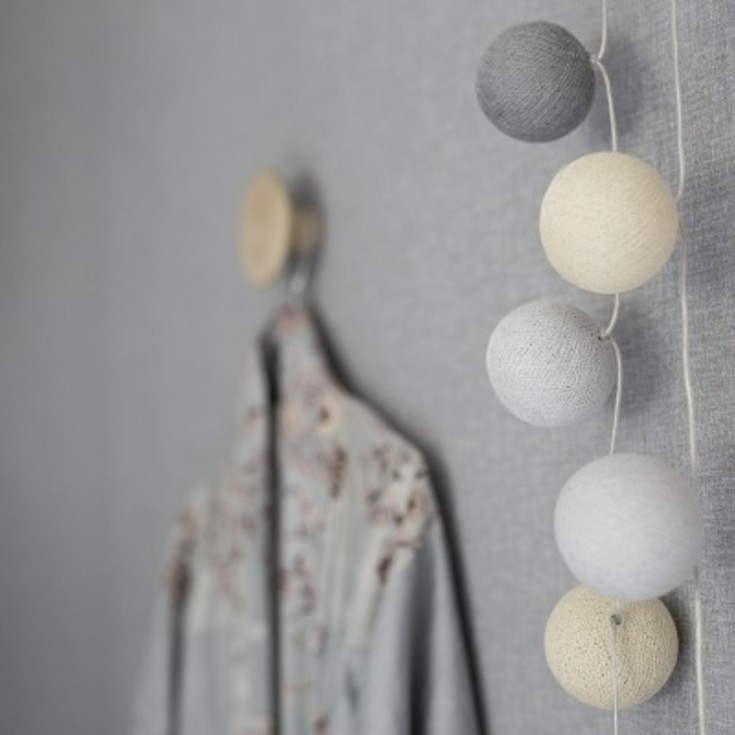 Iris Lights Greige lyslenke, 35 kuler