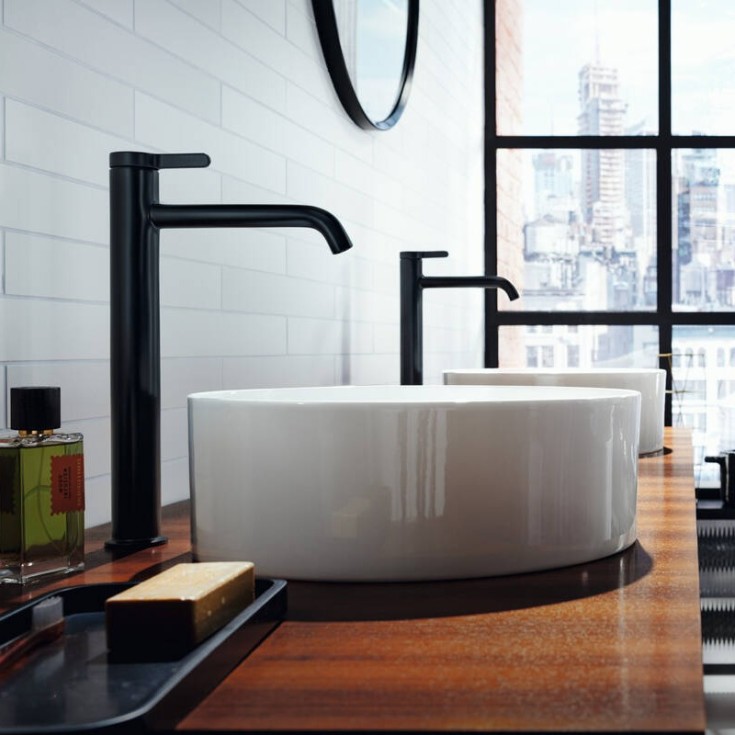 Axor One 260 håndvaskarmatur, mat sort