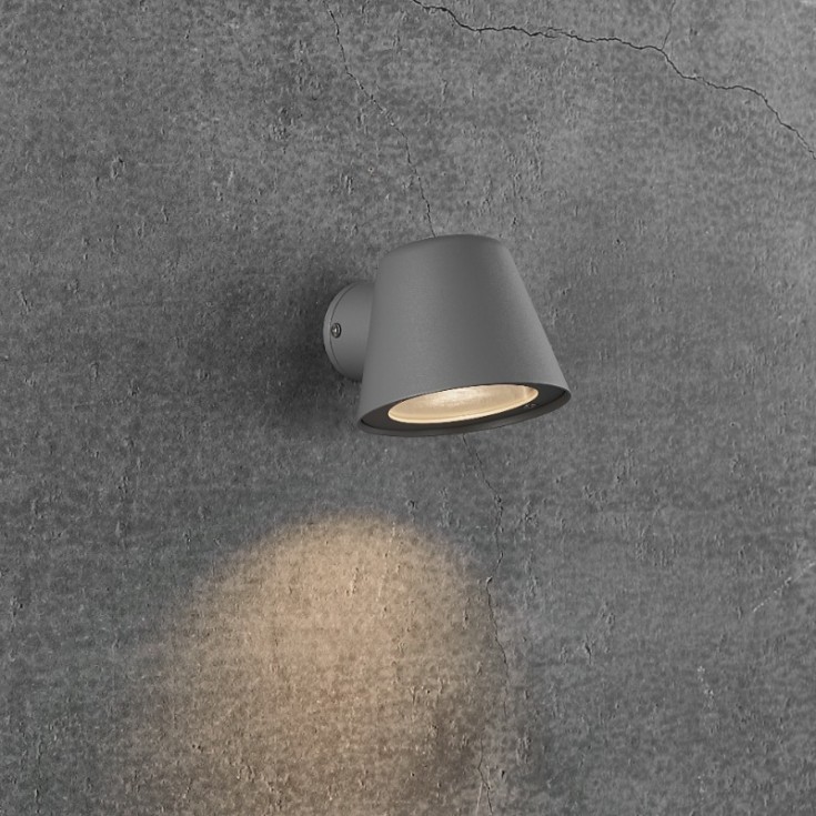 Nordlux Aleria udendørs væglampe, grå