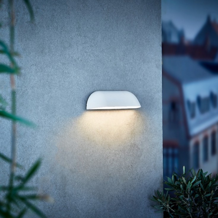 Nordlux Front 26 utelys vegg, hvit, 26 cm