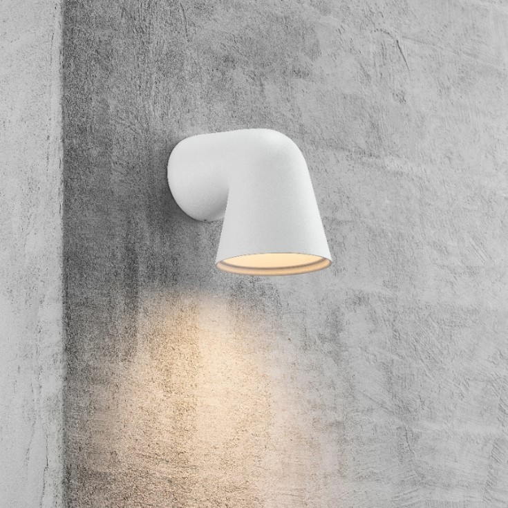 Nordlux Front Single utelys vegg, hvit