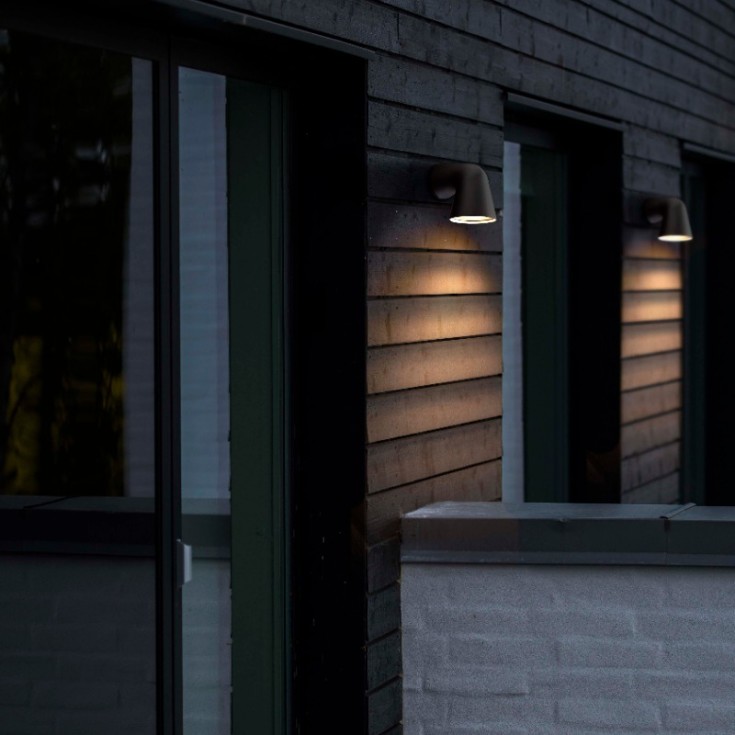 Nordlux Front Single utelys vegg, sort