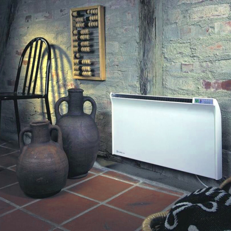 Glamox TPA 15 elradiator med termostat 1500W hvid, 15 m²