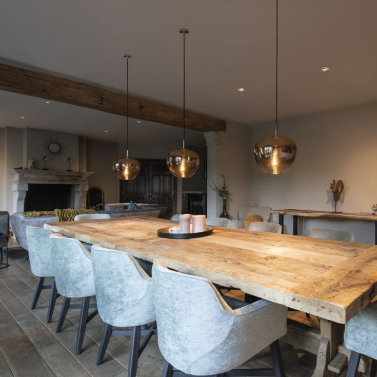 SLV Pantilo Convex pendel, krom, Ø29 cm