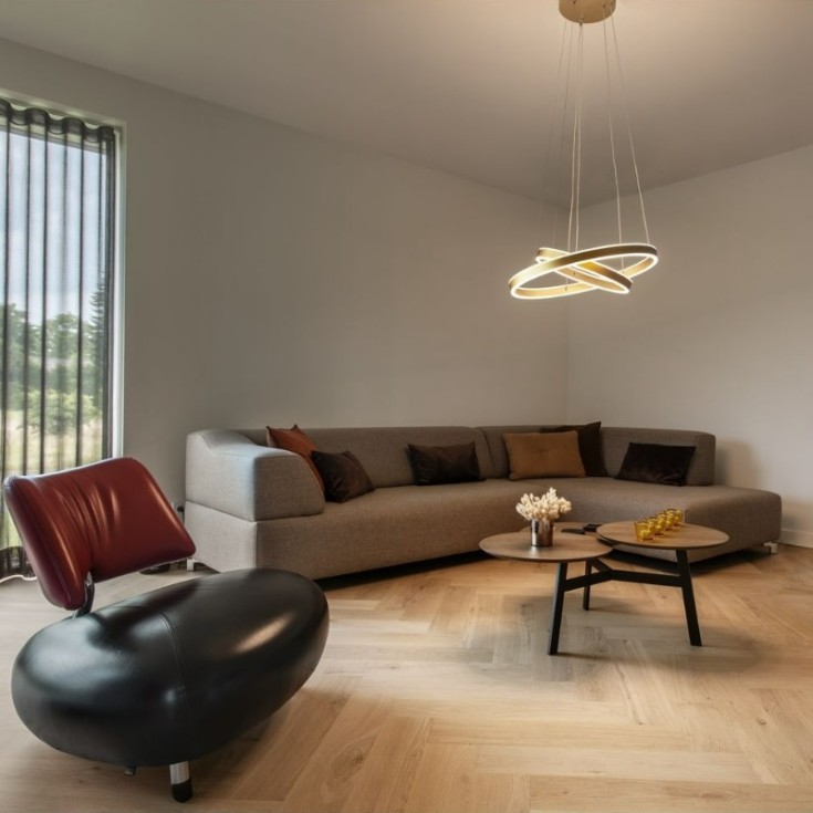 SLV One Double pendel, messing