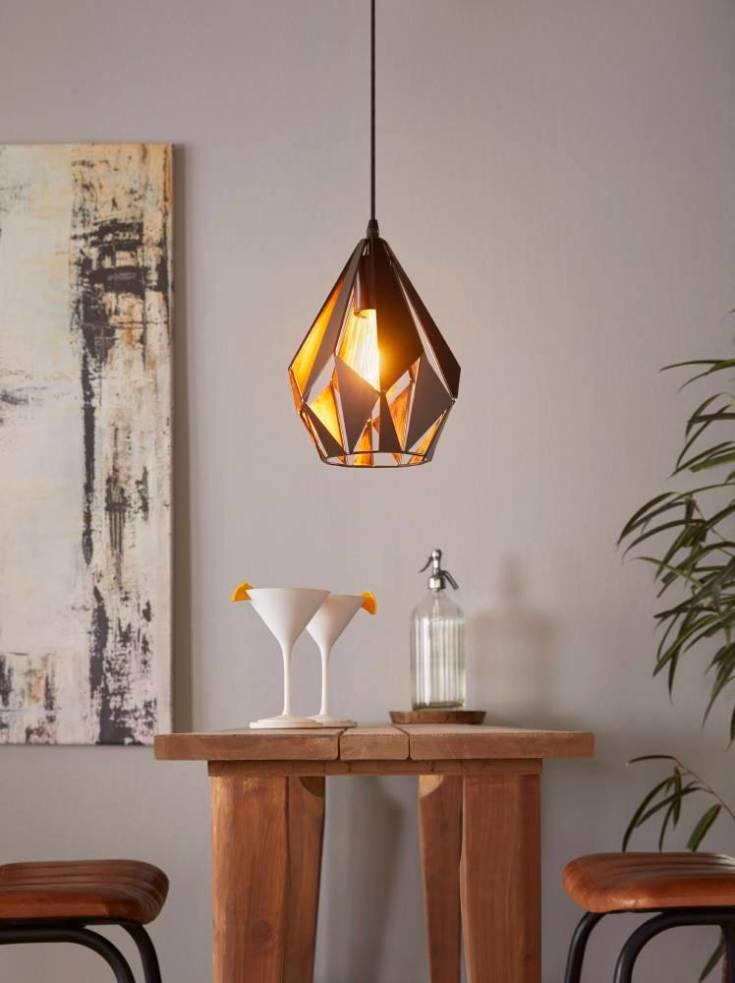 Eglo Carlton 1 pendellampe, Ø20,5 cm