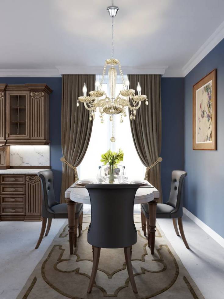 Eglo Basilano lysekrone, ravfarget