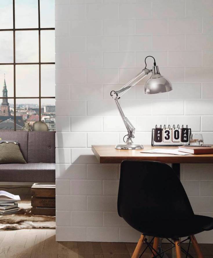 Eglo Borgillio arkitektlampe, krom