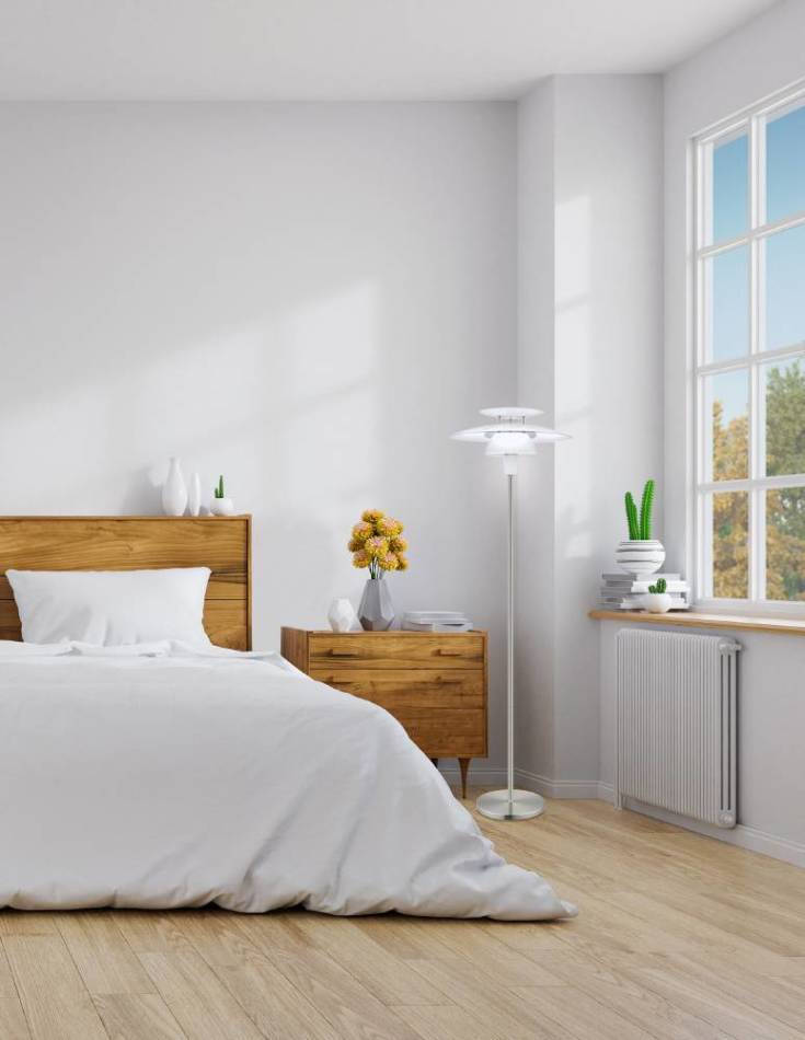 Eglo Brenda gulvlampe, hvit